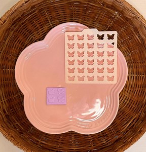 Butterfly Pattern Polymer Clay Stencil | 3D Printed Texture Tool - Etsy UK