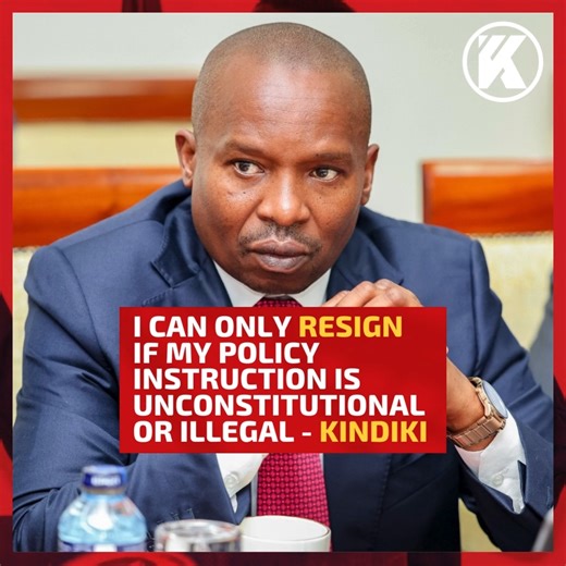 I can only resign if my policy instruction is unconstitutional or illegal - Kindiki | Kenyans.co.ke