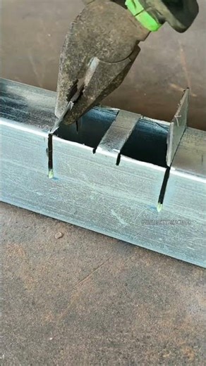 brilliant idea of strong thin metal fabrication without welding #welder #fabrication #metalworking