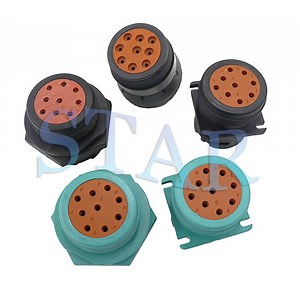 [Hot Item] 9 Way Auto Deutsch Connector Green Black Male Female J1939 Plug for Heavy Duty Truck Diagnostic Cable Assembly HD16-9-1939s HD16-9-1939p
