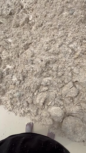 Excavator Loading Sand at Construction Site