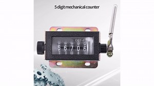 Mechanical Counter D67-F Counter, 5 Digit Num Hand Mechanical Arithmometer Manual Stroke Tally Counter