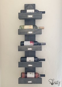 DIY Wine Rack Tutorial and YouTube Video