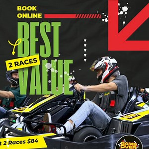 Best Value this weekend  2 Go-Kart Races  Save on Adult and Junior karts‼️ Secure your seat below ️ Adults: https://bit.ly/3K3DSkC Juniors: https://bit.ly/4arqG42 | Game Over Gold Coast | Facebook