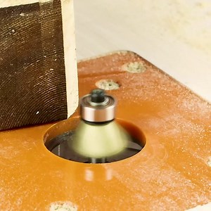 Auniwaig 1/2x1-1/4 inch 45 Degree Chamfer Router Bit Cemented Carbide with Bearing for Carpentry Woodworking Cutter Tool 1ps