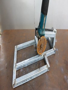 Homemade sliding angle grinder stand | Ideas Project Craft