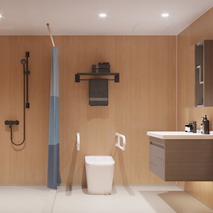 [Hot Item] Sally Steel Framing Engineered Completely Finished Interior Modular Prefab Bathroom Pods