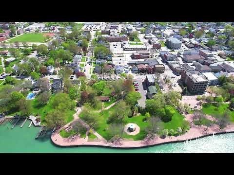 AMHERSTBURG ONTARIO FORT MALDEN WATERFRONT SHORELINE by Windsor Aerial Drone Photography
