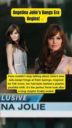 Angelina Jolies Bangs Era Begins