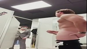 College jock caught in the changing rooms!