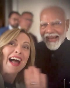 PM Narendra Modi & Italy's PM Giorgia Meloni's on the sidelines of the G7 summit, in Italy | Tolerant Indians