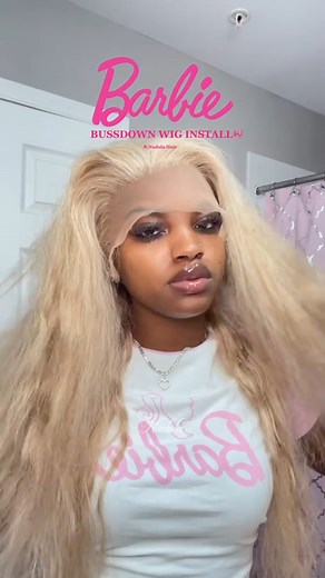 barbie bussdown wig install 💟💛 Hair Info: 13x4 lace wig dark blonde #bodywavewig 24 inch 💥Extra $25 OFF Code: BTS 👉 Click direct link 🔗 https://st.nadula.com/F3iEuh 🎉Over $359 To Get free Wig 🔗 https://st.nadula.com/k7pB0F #nadulahair #nadula #nadulawigs | Nadula Hair
