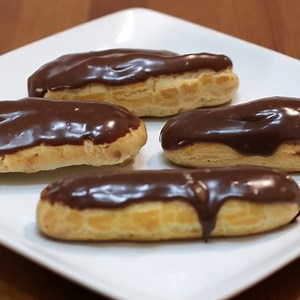 6.7K views · 481 reactions | Learn how to make eclairs at home! #eclairs #chocolateeclair #dessert | In The Kitchen With Matt | Facebook