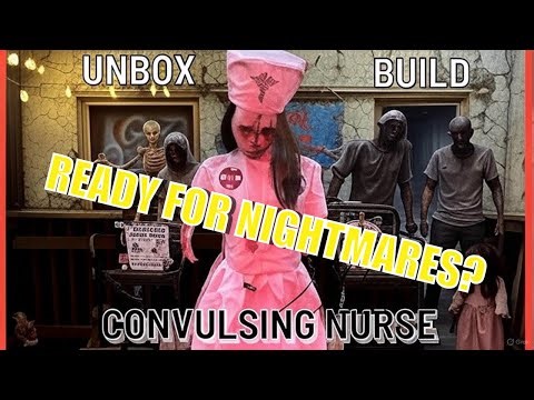Convulsing Nurse Animatronic (2025) | Unboxing, Setup & Demo! Haunted Hill Farm x Tekky Toys