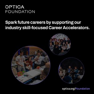 The Optica Foundation is dedicated to igniting passions and launching careers. Marquee events such as the Career Accelerator experiences bring together industry leaders, students and early career professionals for hands-on workshops and career-building discussions. These programs help motivated members of the community connect and grow, building a solid foundation for their professional journeys. Learn more and support here: https://bit.ly/3V8L8lt #careerdevelopment #professionaldevelopment #ear