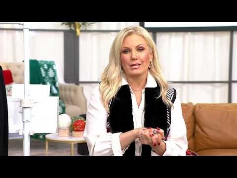 Denim & Co. Cotton Cashmere Long Sleeve Crew Neck Sweater on QVC