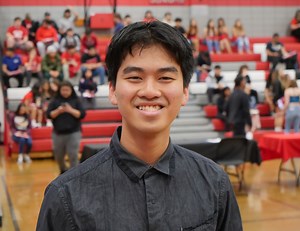 Meet Jairo Santos, a senior at Wooster High School! 🌟 Jairo, proudly wearing the colors of his Filipino heritage, has been in the U.S. since 2018. He brought with him a strong academic growth mindset from the Philippines, valuing hard work and the importance of education. At Wooster, Jairo is deeply involved in numerous activities, from Student Government and Theater Productions to being the school Mascot and participating in the IB program. Despite being a second language learner, he ranks 12t