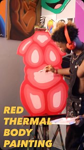1.1K views · 19K reactions | TB when I made the red thermal body painting  #art #reels #artwork #painting | Teryan Mays | Facebook