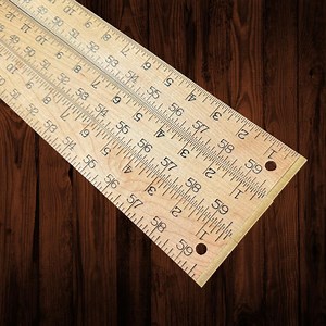 60" Flat Wooden Ruler - Handcrafted in Maine - Etsy