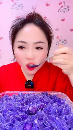 Enjoying a sweet moment with my favorite purple treat! 🍇✨ #SweetEscape #PurpleVibes | Adrianne Tans