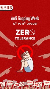 As part of the Anti-Ragging Campaign Week, SIIB, Pune, reaffirms its...
