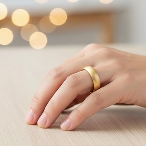 Gold Tungsten Ring, 6mm Gold Ring, Wedding Band, His and Her Ring, Men's Ring, Women's Ring, Engraved Ring, Proposal Ring, Valentine's Gift - Etsy