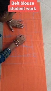 Belt blouse student work PG stitching class fashion Academy Mathura | Stitching Class