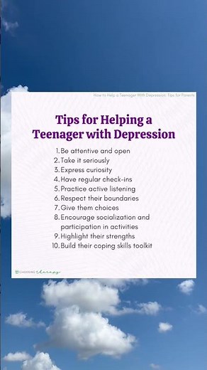Tips for Helping a Teenager with Depression 🌸