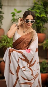 Velvet Flutter Saree (Mul Mul Printed Sarees) “Velvet Flutter” is a Mul Mul printed saree that combines the elegance of a fluttering butterfly with the luxurious feel of velvet-like texture. The fabric is soft to the touch, light enough to move with ease, yet rich in its deep hues and detailed designs❤✨ Its delicate patterns contrast beautifully against its bold colors, making it a perfect piece for those who want to express their elegance with a hint of sophistication☺ #Shrutika #ShrutikaArjun 