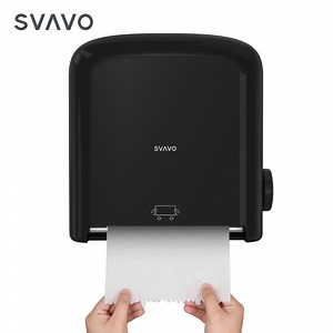 [Hot Item] Wall Mounted Max Roll Paper Dispenser Manual Mechanical Autocut Jumbo Roll Paper Towel Dispenser for Bathroom Kitchen