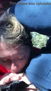 Dirty hooker sucks cock in car BJ