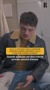 “Quando qualcuno poi dice è facile scrivere canzoni d’amore, dico fallo, scrivila e parla in un altro modo perché comunque le canzoni d’amore si fanno da sempre, da sempre, quindi parlare in modi che rinnovino il tema non è semplicissimo, è abbastanza complesso”. Il cantautore genovese Olly torna per la seconda volta sul palco dell’Ariston con il brano ‘Balorda nostalgia’. L’intervista di Matteo Macor @olly_nclusive #Sanremo2025 #Olly | la Repubblica