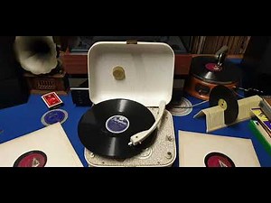Atlanta G.A. Woody Herman & His Orchestra. Parlophone 78rpm. HMV Minigram Valve Era Record Player