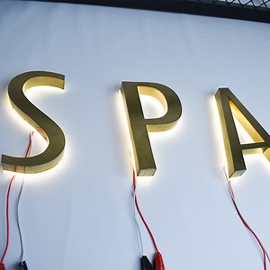 [Hot Item] Backlit Stainless Steel Signage Outdoor 3D Metal Channel Letter 3D Gold Letters