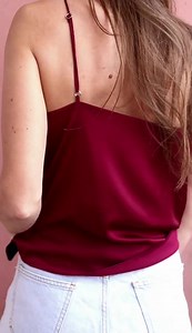 Scoop Neck Satin Silky Camisole Spaghetti Straps - Etsy