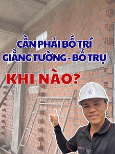 Cách bố trí giằng tường và bổ trụ đúng kỹ thuật - Công Trình Quận 12 | TDHOME ---------------------------------------------------------------------------------------------------------------- 1. Giằng tường là gì và vì sao phải bố trí? Giằng tường là các dải bê tông cốt thép chạy ngang theo thân tường, có tác dụng: Phân bố lại tải trọng của mảng tường cao. Tăng độ cứng, giảm biến dạng, chống rung và chống đổ khi có tác động ngang. Hạn chế nứt tường, đặc biệt tại các vị trí giao tường hoặc khu vực