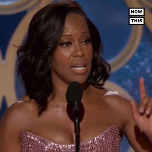 Regina King used her Golden Globes speech to encourage gender inclusivity and vowed to hire 50% women on her future projects | NowThis Entertainment