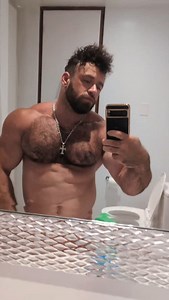 1.3K reactions · 21 shares | Shower time  . . . #showertime #Bodybuilder #fitness #fitnessmotivation #gymaddict #pecs #musclebear #hairychest | Dace Amaral | Facebook