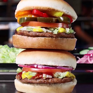 6.9K views · 201 reactions | 2 flame-grilled junior burgers for only 3 bucks?!  Yep it's true, and here for a limited time only. Get 'em while they're hot.  | Harvey's | Facebook