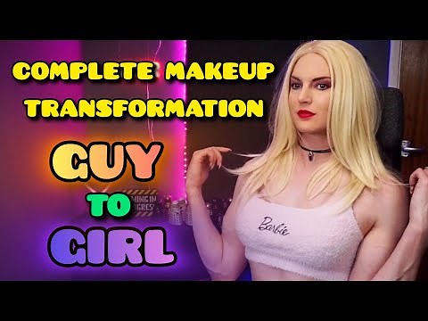 MALE to FEMALE - Full Makeup Transformation in Real-Time! (Unedited)