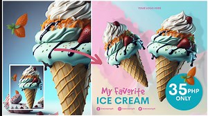 18K views · 1.1K reactions | Creating Ice cream Poster ✨ #graphicdesign #captainlady #photoshop | CaptainLady | Facebook