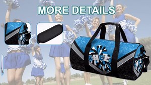 Cheer Duffle Bag for Cheerleaders, Cheerleading Gym Bag for Women, Travel Bag Duffel Bag, Carry on Weekender Bag (Rosered&Black)