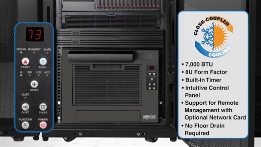 Tripp Lite series SmartRack 7,000 BTU rack-mounted air conditioning overview - Electrical - Eaton videos