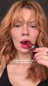 253K views · 3K reactions | Red lip+no makeup>> | Mimier Makeup | Facebook