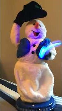 Gemmy Spinning snowflake snowman audio rip