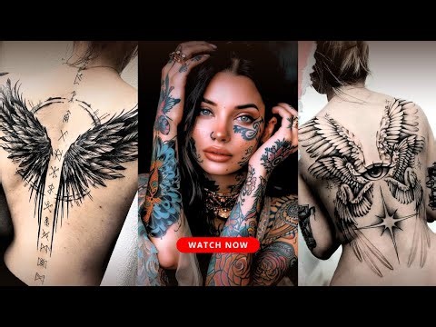 Best back Tattoo For Female's || 20+ back tattoo for female’s || #trending #tattoodesigns