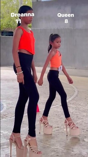 Little girls on heels 🥰 || high heel 👠#highlights#fypジ#DVMA #model #heels @Maytripolii ​@Maytripoli