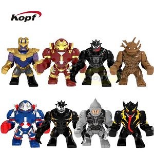 [Hot Item] Superhero Hulkbuster Wolverine Groot Venom Avengers Action Figure Building Block Toy (PG8241)