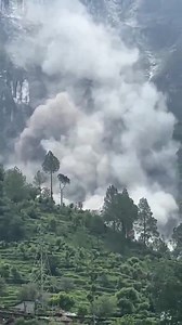 Scary visuals of Landslide near Badrinath National Highway from Joshimath, #Uttarakhand. Mindless development in the mountains of #Uttarakhand, #HimachalPradesh, #Sikkim, #Ladhak, #Kashmir, and other places needs to be checked. We should stop disturbing the balance of nature. | Glamworldtalks | Facebook