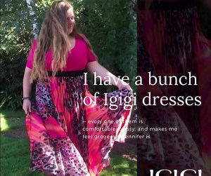 IGIGI has turned 20 Years Old This Month!!! And while we celebrate our Birth Month, we love hearing from happy cutsomers! The reason we exist is to empower women to feel their most amazing and beautiful SELF! And we are committed to do that with minimal impact on the environement and our planet. We practice sustainable almost zero waste manufacturing. All of IGIGI garments are custom and made-to-order. #igigistyle #sustainablefashion #igigi #plussize | IGIGI